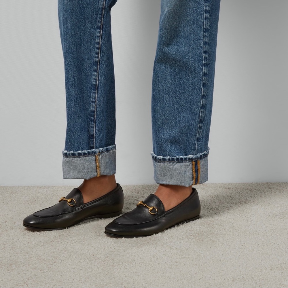 Gucci Jordaan Horsebit Leather Loafers - Picture 6 of 10